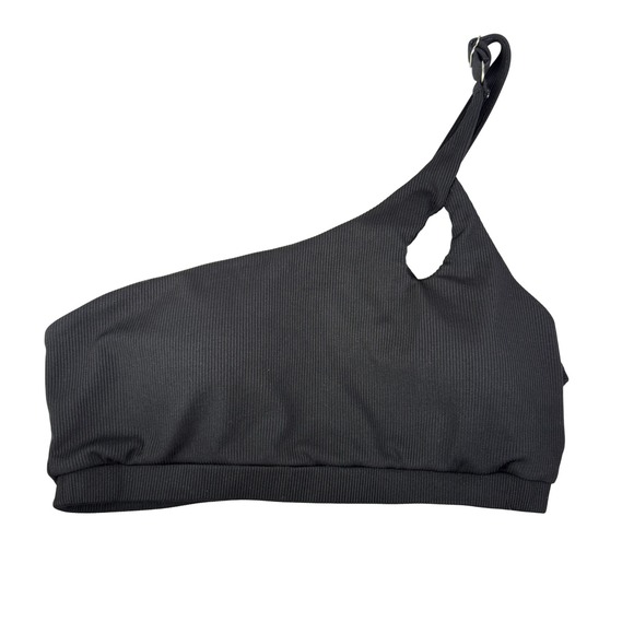 Zaful Other - ZAFUL Black One-Shoulder Ribbed Crop Top XL